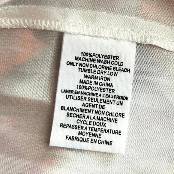 TRINA TURK Smocked Midi Dress sz 8 Multicolor Sleeveless Chiffon Lined Sunset - Picture 8 of 9